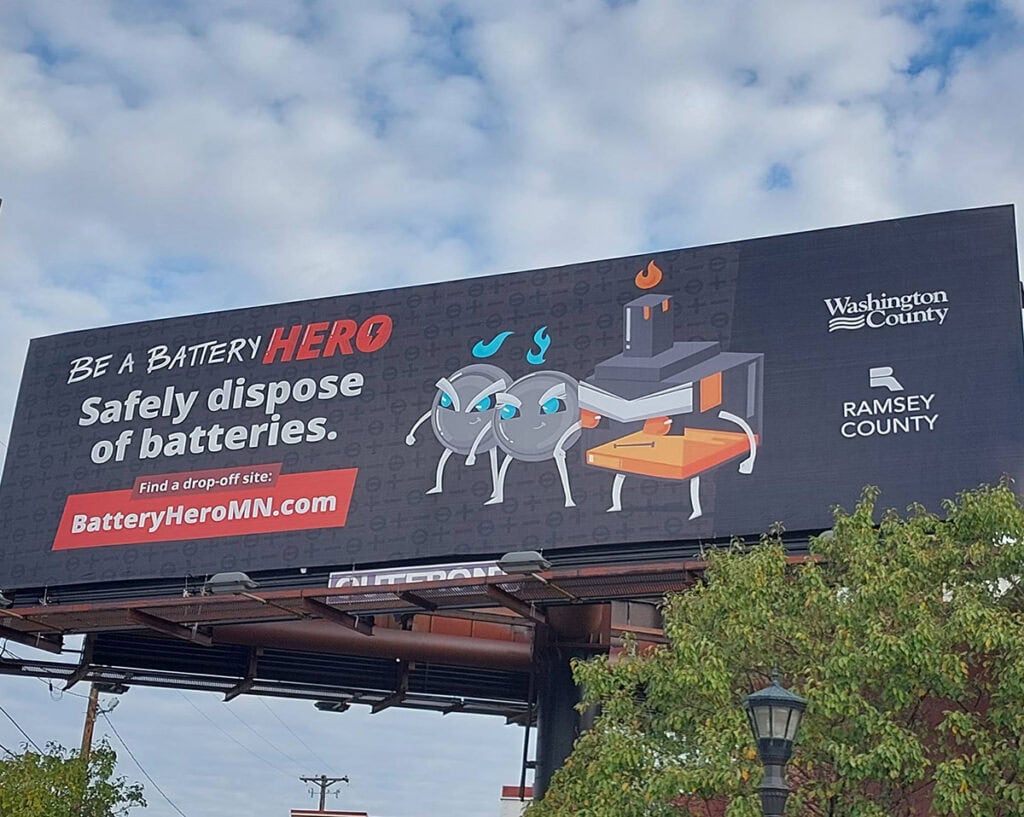 Battery hero billboard