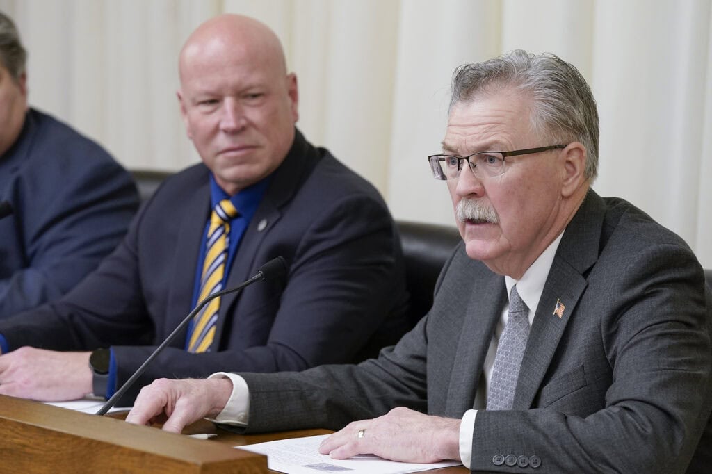 Washington County Commissioner and R&E and Partnership Board Member Miron testifying on SCORE funding